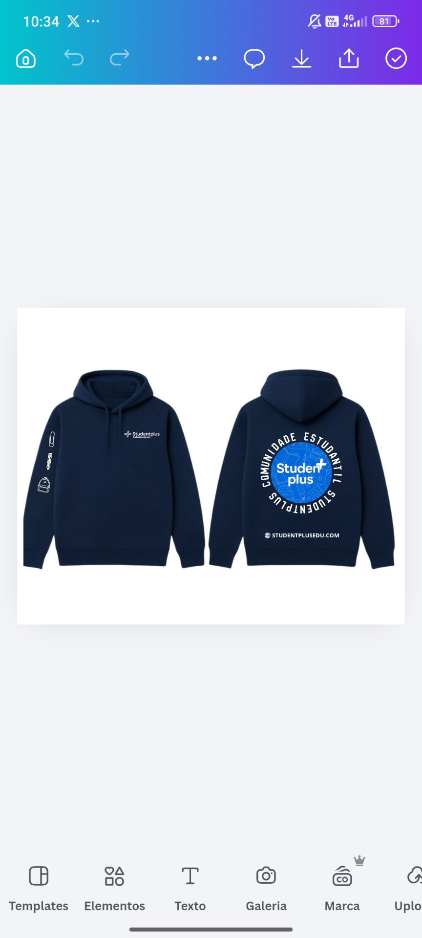 Student Org Merch StudentPlus – Plataforma de Estudo Portuguesa com IA | 7º ao 12º ano
